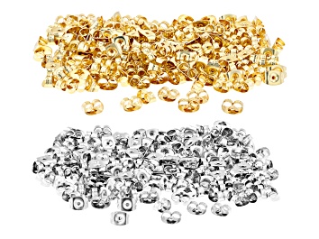 Picture of 18K Gold Over & Stainless Steel Butterfly Earring Backs Appx 200 Pairs appx 6x4.5mm