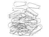 Stainless Steel Kidney Earwires in 3 Sizes Appx 100 Pairs