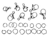 Stainless Steel Unfinished Rope Chain in 3 Sizes with Findings