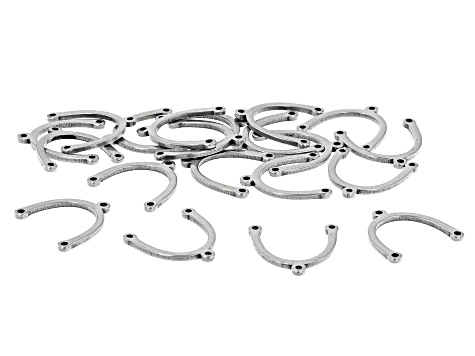 Stainless Steel U Shaped Connectors in 3 Sizes Appx 80 Pieces Total