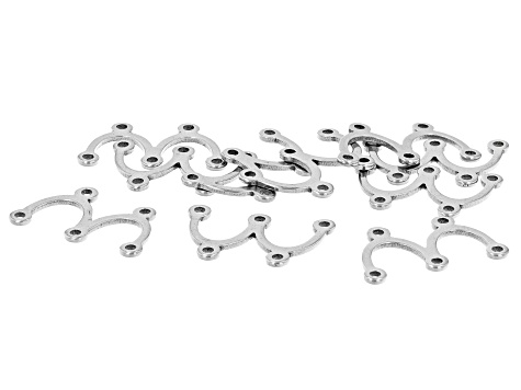 Stainless Steel U Shaped Connectors in 3 Sizes Appx 80 Pieces Total