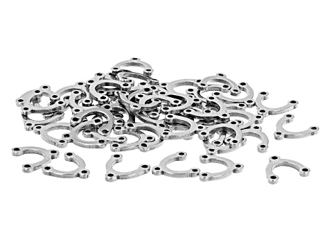 Stainless Steel U Shaped Connectors in 3 Sizes Appx 80 Pieces Total