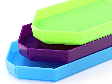 Diamond Painting Point Drill Box Funnel Tray Set of 10 in 2 Sizes in Assorted Colors