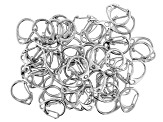 Claw Style Clasps in 3 Sizes in Silver Tone Appx 100 Pieces Total