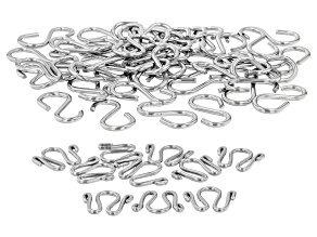 Stainless Steel "S" Clasps and Double "S" Clasps in 2 Sizes Appx 60 Pieces Total