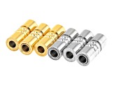Designer Glue In Magnetic Clasp in Silver Tone and Gold Tone Appx 6 Pieces Total