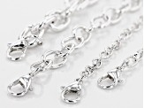 Chain Set of 13 in Assorted Styles and Tones with Lobster Style Clasp Appx 18" in length