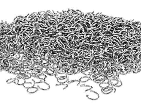 Stainless Steel Jump Rings in 4 Sizes Appx 4,000 Pieces Total