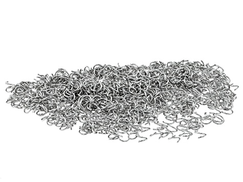 Stainless Steel Jump Rings in 4 Sizes Appx 4,000 Pieces Total