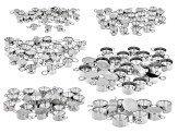 Stainless Steel Connectors in 6 Sizes Appx 135 Pieces Total