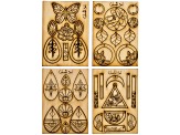 Vintaj Lily Lotus  Wooden Jewelry Pop-Outs Appx 41 Pieces Total