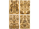 Vintaj Lily Lotus Wooden Jewelry Pop-Outs Appx 41 Pieces Total