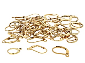 18K Gold over Stainless Steel Lever Back Earring Findings in 3 Styles Appx 30 Pairs