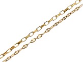 18K Gold over Stainless Steel Unfinished Chain in 2 Styles with Findings