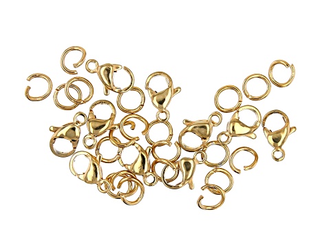 18K Gold over Stainless Steel Unfinished Chain in 2 Styles with Findings