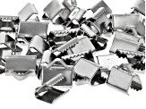 Stainless Steel Crimp Ends in 6 Sizes Appx 200 Pieces Total