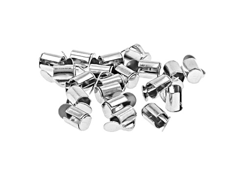 Stainless Steel Crimp End Tubes in 5 Sizes Appx 100 Pieces