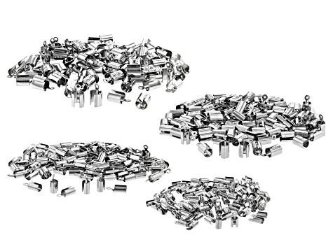 Stainless Steel End Caps in 4 Sizes Appx 400 Pieces Total