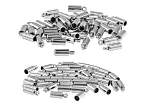 Stainless Steel End Caps in 2 Sizes Appx 100 Pieces Total