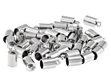 Stainless Steel End Caps in 2 Sizes Appx 80 Pieces Total