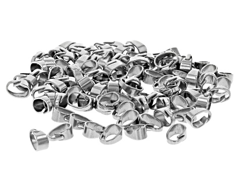 Stainless Steel Fold Over Bails in 5 Sizes Appx 500 Pieces Total