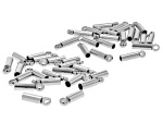 Stainless Steel End Caps in 2 Sizes Appx 40 Pieces Total