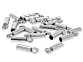 Stainless Steel End Caps in 2 Sizes Appx 40 Pieces Total