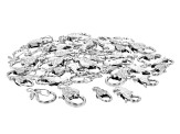Designer Lobster Style Clasps in 4 Styles in Silver Tone Appx 40 Pieces Total