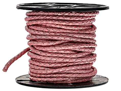 Metallic Mystic Pink, Metallic Pearl, and Metallic Berry appx 3mm Round Bolo Cord Appx 30M Total