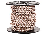 Metallic Pearl Round Bolo Leather Cord and Kansa Round Leather Cord Set of 2 Appx 20M Total