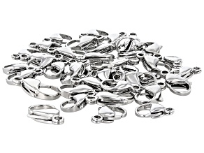 Stainless Steel Lobster Style Clasps in 3 Sizes Appx 40 Pieces Total