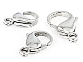 Stainless Steel Lobster Style Clasps in 3 Sizes Appx 40 Pieces Total