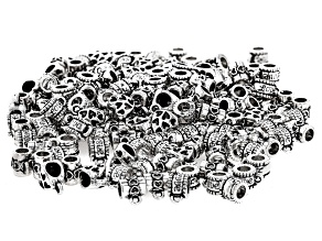 Family and Love Large Hole Bails in 3 Styles in Antiqued Silver Tone appx 180 Pieces Total