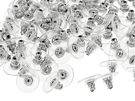 Stainless Steel & 18k Gold over Stainless Steel Bullet Clutch Earring Backs appx 200 Pieces Total