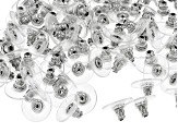Stainless Steel & 18k Gold over Stainless Steel Bullet Clutch Earring Backs appx 200 Pieces Total