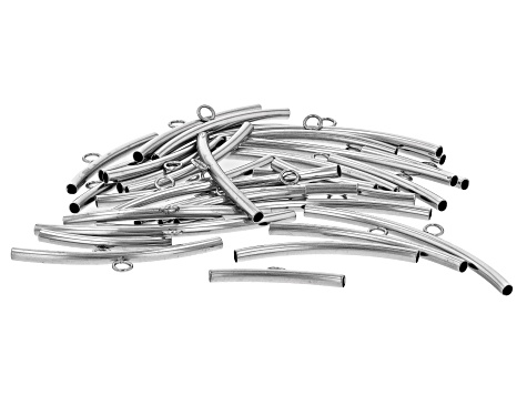 Stainless Steel Tubes with attached ring in 5 sizes appx 34 pieces total