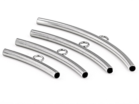 Stainless Steel Tubes with attached ring in 5 sizes appx 34 pieces total