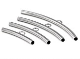 Stainless Steel Tubes with attached ring in 5 sizes appx 34 pieces total