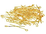 Eye Pins appx 300 pieces in gold tone, silver tone & rose tone appx 100 pieces of each tone
