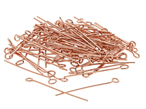Eye Pins appx 300 pieces in gold tone, silver tone & rose tone appx 100 pieces of each tone