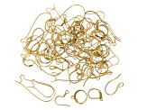 18k Gold Plated Stainless Steel Earring Components appx 70 Pieces Total