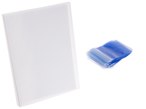 PVC Multi-Purpose Jewelry Storage Organizer Book with 51 Transparent Zip Closure Bags