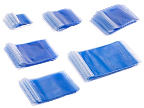 PVC Transparent Zip Closure Storage Bags Total of 150 Pieces