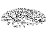 Cube Shape Stainless Steel Beads appx 3x3mm appx 2mm Hole appx of 300 Pieces Total