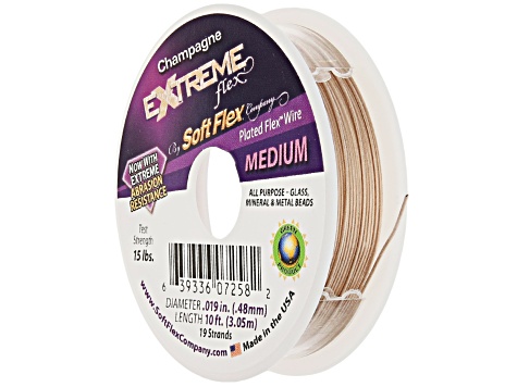 Soft Flex 49-Strand Beading Wire Set of 6 Appx 60ft Total
