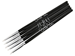 Colorful Soul Silicone Paint Brushes Set of 5 in Black