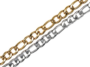 5 Pack Necklace Chains Bulk for Jewelry Making, Bulk Necklace Chains Silver  Plated Cable Chains for Jewelry Making 