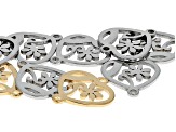 18k Gold Plated and Non-Plated Stainless Steel Flower Connectors in 5 Designs appx 75 Total Pieces