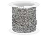 Stainless Steel Oval Link Chain on Spool appx 1.2mm appx 10 Meters Total
