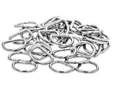 D Shape Closed Jump Rings in Stainless Steel in 3 Sizes appx 150 Total Pieces